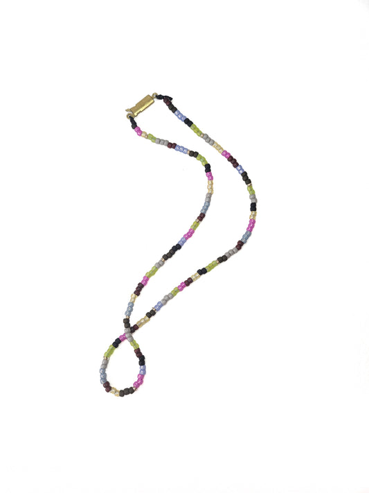 Multi Glass bead necklace I