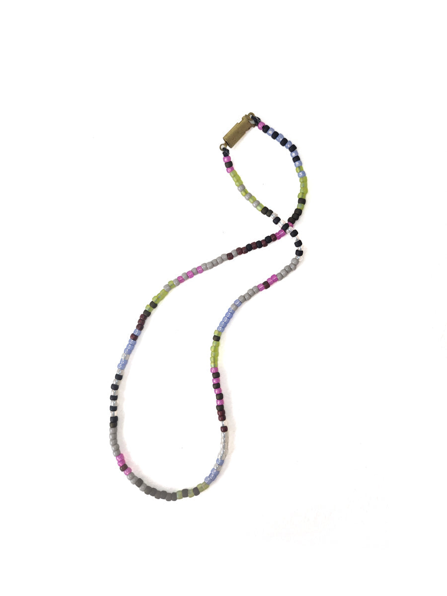 Multi Glass Bead Necklace II