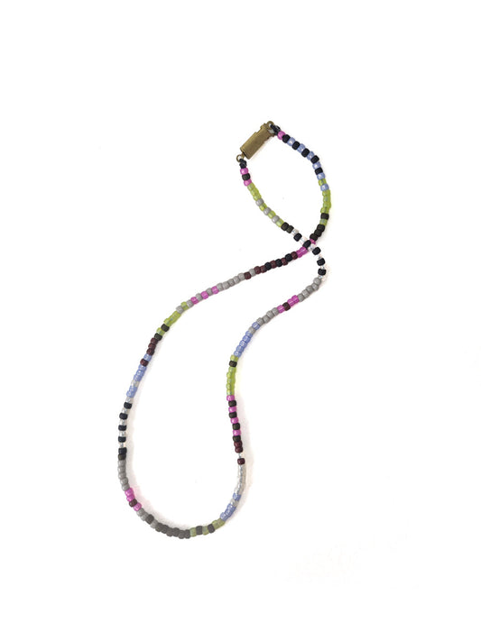 Multi Glass Bead Necklace II