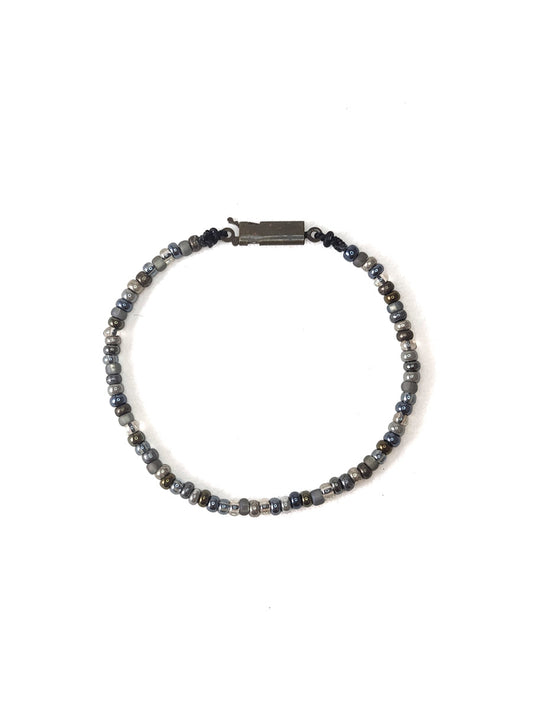 Gray Beaded Bracelet