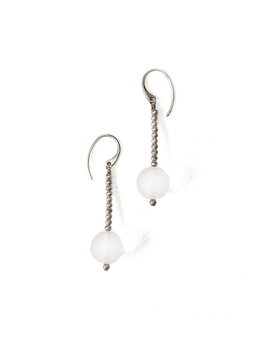 Sterling Silver and Rock Crystal Drops