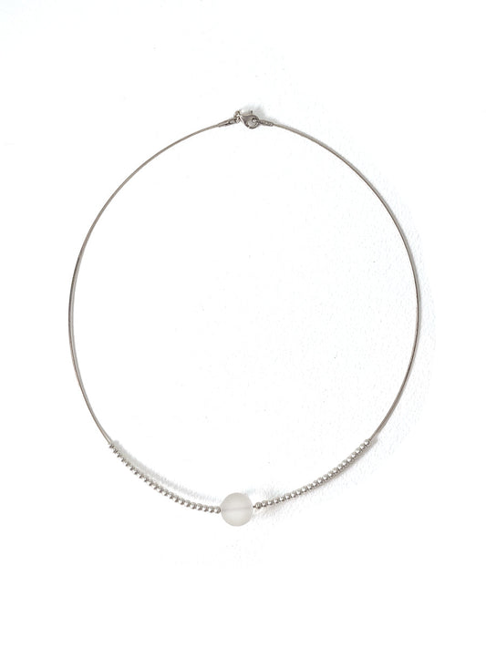 Sterling Silver and Rock Crystal Choker