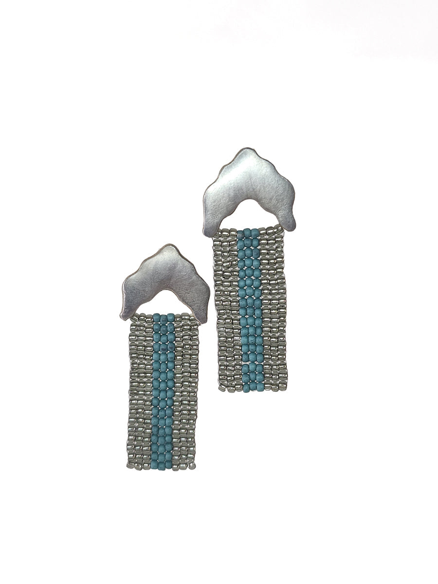 Sterling Silver Turquoise Tapestry Earrings